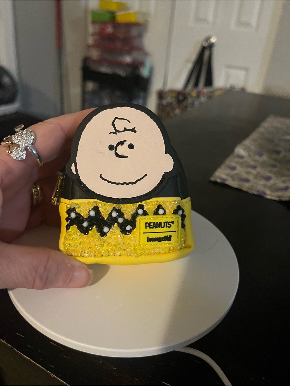 Peanuts Charlie Brown Yellow & Black Coin Purse